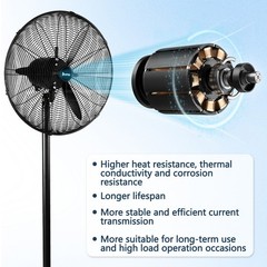 20 Inch Heavy Duty Pedestal Fan Industrial High Velocity Commercial Powerful