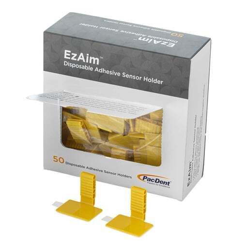Pac-Dent 131120 Ez Aim Individual Adhesive Sensor Holder Posterior Yellow 50/Pk