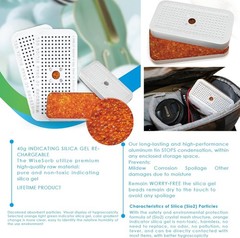 40 Gram Silica Gel Canister, 5/10/20 Packs Silica Gel Desiccant Canister Orange