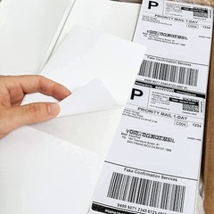 2000 Labels Fanfold 4×6 Direct Thermal Label Shipping Zebra ZP450 ZP505 1000