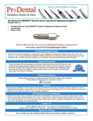 Bur Wrench For MIDWEST Quiet-Air Screw Type Dental Highspeed Handpieces
