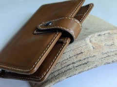 Filofax Malden Ochre Leather Pocket Size 6 Ring Planner Used EUC