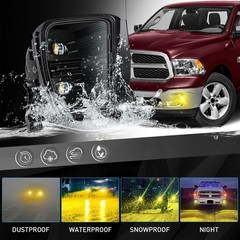 Led Fog Lights for 2013-2018 Ram 1500 & 2019-2021 RAM 1500 Classic Pickup