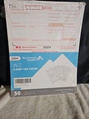 Blue Summit Supplies W2 Forms 2024 6 Part Tax Forms 50 Employee Kit Forms