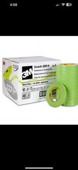 3M Scotch 233+ Performance Green Masking Tape 18mm x 55mm Rolls (26334) 48 Count