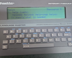 Vintage Franklin LM-2000 Language Master Electronic Dictionary & Thesaurus