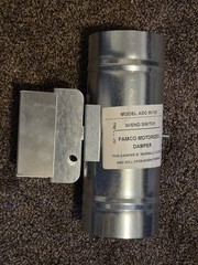 FAMCO ADC4120ES Motorized Damper Power Open 4 Inch 120 Volt W/End Switch