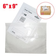 6″ x 9″ Clear Packing List Invoice Shipping Label Self Envelopes Pouches Bag USA