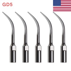 5* Dental Perio Tips GD4 Fit Satelec DTE Ultrasonic Piezo Scaler Handpiece rk
