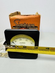 SIMPSON Panel AC AMP METER 0-400 AC Amperes Alternating Current F.S.-400/5ACA #1