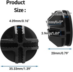 Litoexpe 36 Pcs Wire Cube 1.39 Inch (Diameter), 0.79 (Height), Black