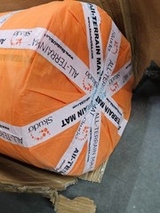 SKUDO AT-3KT-3.3-33-ORANGE All-Terrain Mat 40 in x 33 ft. Vinyl Loop Coiled Mat
