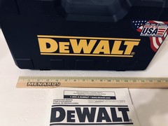 Dewalt Hard Plastic Case & D User Manual 20V Max