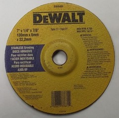 DEWALT DW8466 7″x 1/4″ x 7/8 Stainless Grinding Wheel 10pcs.