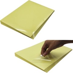Barcode Address and Shipping Label Self Adhesive Transparent Poster Sticker