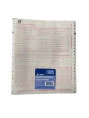 Adams Health Insurance Claim Forms – 100 Continuous Forms – 9.5” x 11” – CMS1500