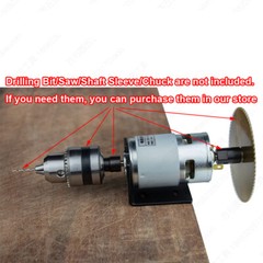 1pcs DC12-24V 6500-13000rpm RS775 Double Shaft High Speed DC Motor for DIY Parts