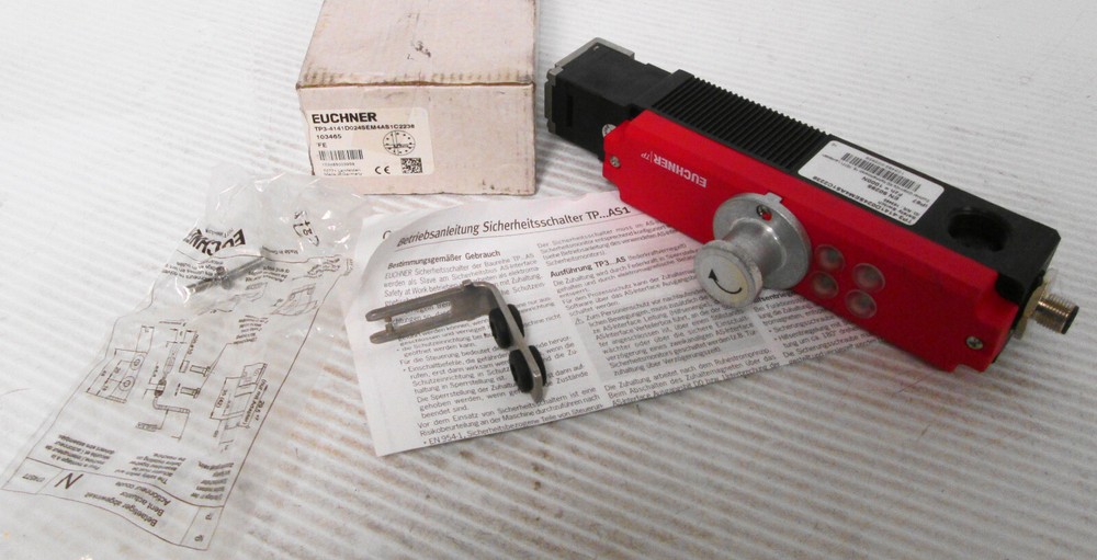 Euchner 103465 TP3-4141D024SEM4AS1C2238 Safety Switch 300mA 24VDC 45mA 30VDC