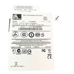 Zebra ref GK420t, THERMAL PRINTER W/ KDUPLUS 120182G-001 KEYBOARD & POWER SUPPLY