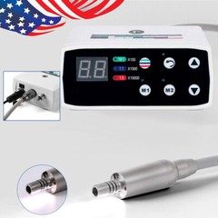 NSK Style Dental Brushless LED Electric Micro Motor/1:5 Increasing Handpiece USA