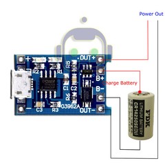 2PCS 5V 1A Micro USB TP4056 18650 Lithium Battery Charging Board Charger Module