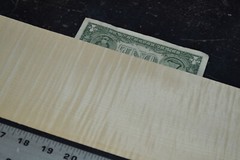 Curly Maple Raw Wood Veneer Sheet 4.5 x 46 inches 1/42nd 4669-51