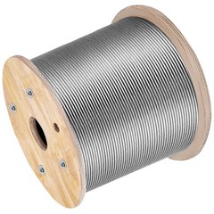 VEVOR T316 1000ft Stainless Steel Cable 3/16″ 1×19 Wire Rope Cable Railing Kit