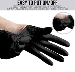 5 Mil Nitrile Black Disposable Exam/Medical Cleaning Gloves Durable