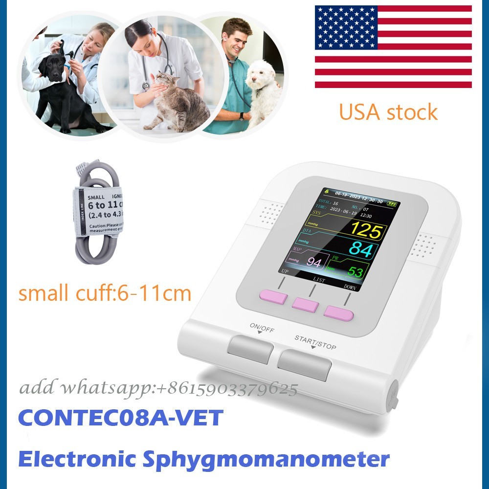 USA Vet Veterinary Digital Blood Pressure,Heart Beat Monitor NIBP,cuff:6-11cm
