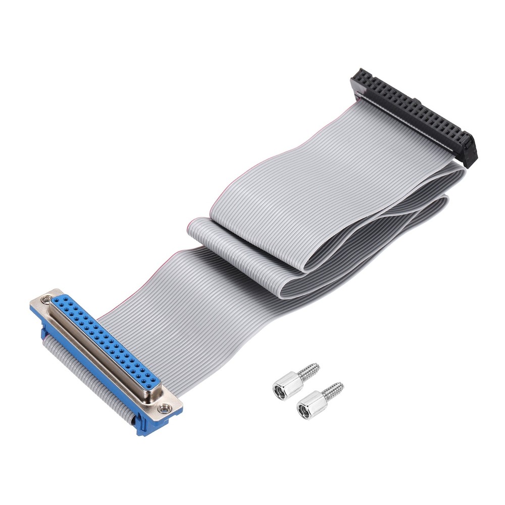 40Pin IDC Wire Flat Ribbon Cable DB37 Female to FC-40 Female 2.54mm Pitch