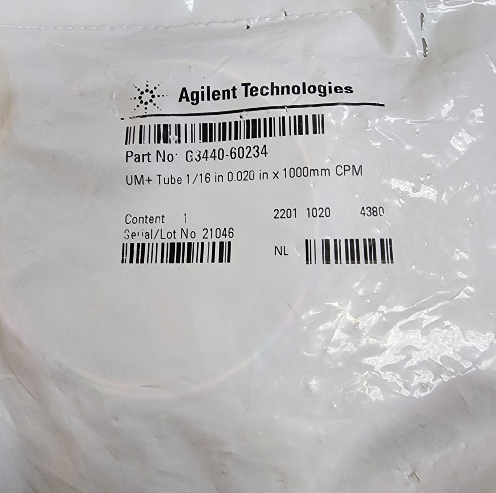 Agilent 3440-60234 Valve tubing, 1/16 in, 0.50 x 1000 mm, New