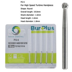 Wave Dental Carbide Burs FG Round Burs High Speed Friction Grip FG 4 6 8 330 245