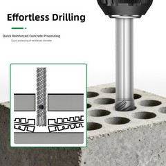 Construction Site Round-handled Bit Alloy Construction Stable Performance