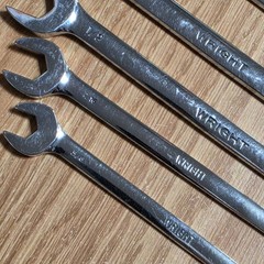 Wright Tool Combination Wrench Set 11 Piece SAE Set 911 3/8 Through 1 Made USA