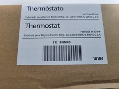 Dayton 2Nnr5 Line Volt Mechanical Tstat, Close On Rise, 30 Degrees To 90