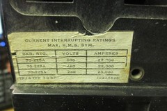 GE TFJ236200 Circuit Breaker 200 Amp 600 Volt 3 Pole,.. VB-124
