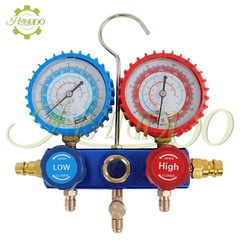 4CFM Air Vacuum Pump Rotary Vane HVAC A/C Refrigeration Kit Gauge 1/3HP