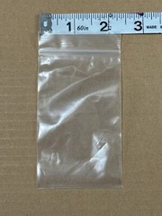 100 Small Reclosable Clear Storage Baggies Jeweler bags Accessory Eighths 2×4
