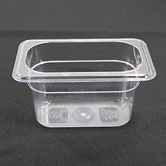 Clivia 6 Pack 1/9 Size Polycarbonate Food Pans 4″ Deep GN Pans without Lid Cover