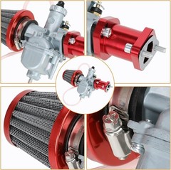 High-Performance Carburetor with Air Filter for Predator 212cc Go Karts – Red