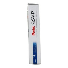 12 Pens Pentel RSVP Blue Ink Ballpoint Pens Stick Pen 0.7mm Fine Point
