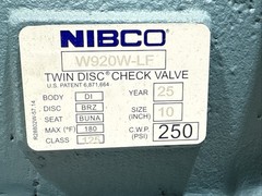 NIBCO W-920-W-LF 10″ Wafer Cast Iron Twin Disk Check Valve NLN50XM New W920W-LF