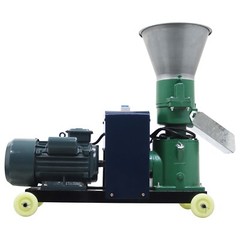 2Roller Feed Pellet Mill Machine Granulator w/6mm Pellet Output 80-120KG/h 220V