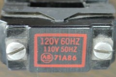 ALLEN-BRADLEY 71A86 COIL – SIZE 1 – 120V, 60Hz / 110V, 50Hz