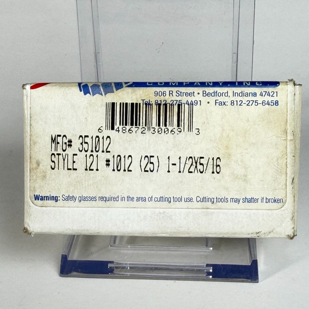 Whitney Tool 351012 Carbide Tipped Staggered Tooth Woodruff Keyseat Cutter 121