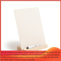 8″x10″ Acrylic Desktop Board With Wood Tray Base Cream