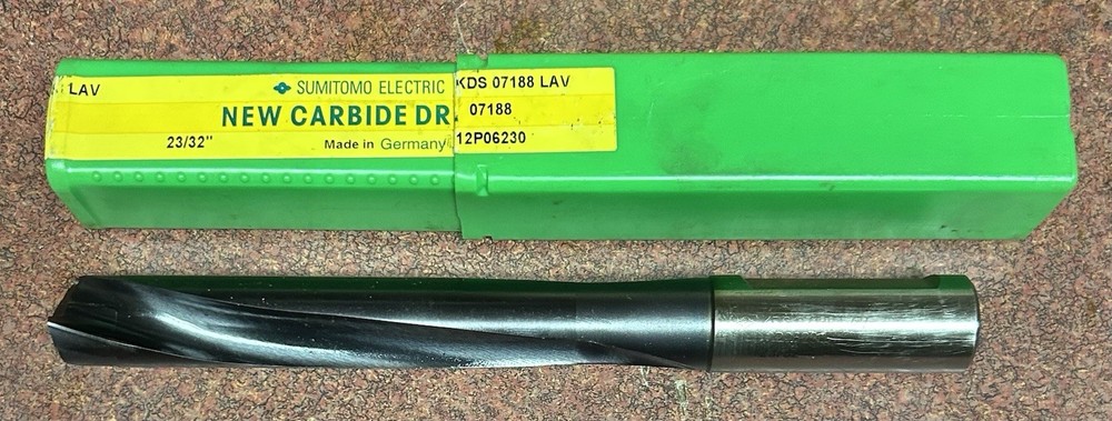 Sumitomo KDS 07188 LAV Brazed Carbide‑Tipped Drill