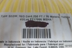 Brand Name 2TYJ1 250 Ft Overall Length 16 AWG 600V Stranded Portable Cord