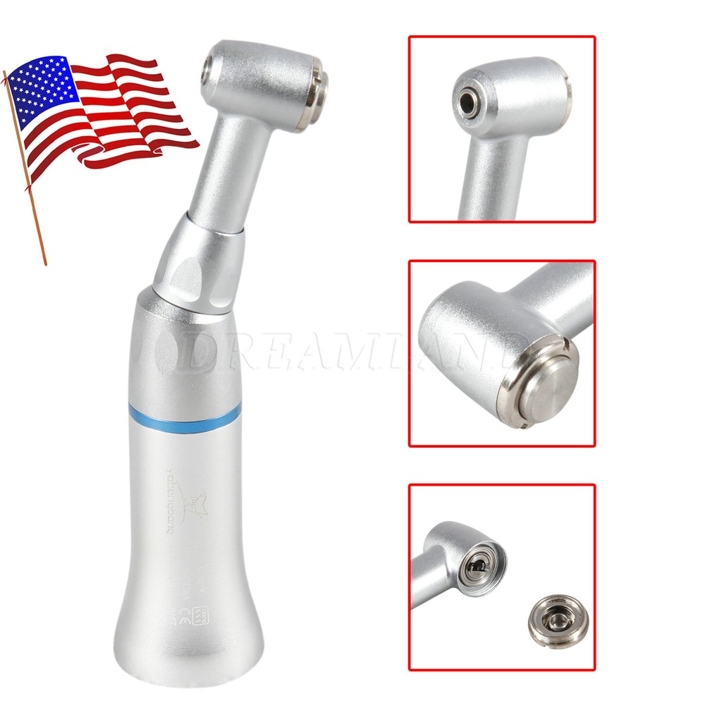 Dental Slow Low Speed Handpiece Push Button Contra Angle Fit E-type Motors