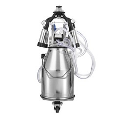 VEVOR Electric Cow Milking Machine Milking Equipment 25L 304 Stainless Steel
